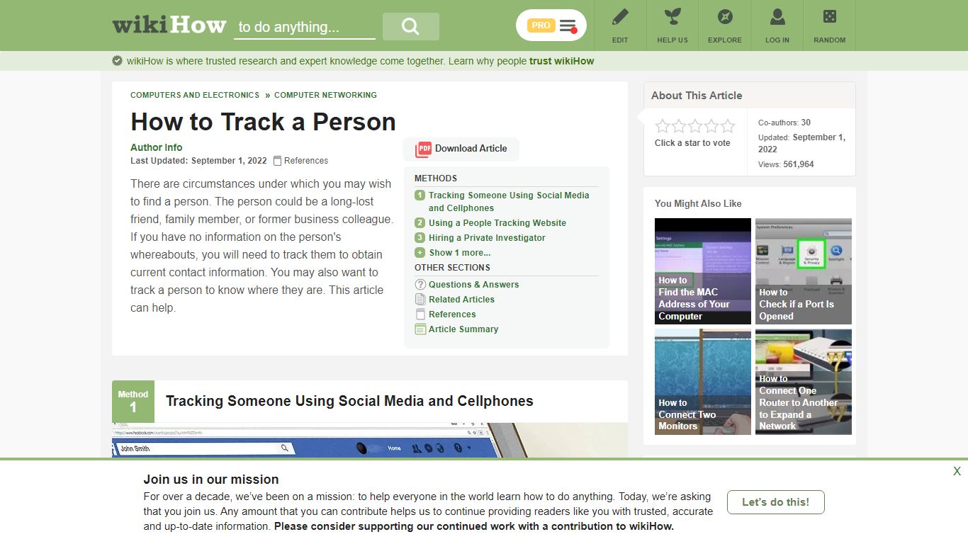 4 Ways to Track a Person - wikiHow